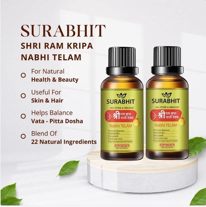 Surabhit Ayurvedic Ramban Multi-Benefit Nabhi Oil 30 ML (Pack of 2)